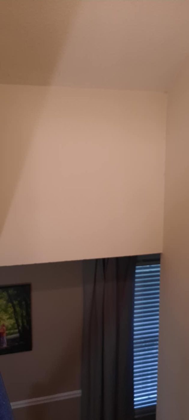 Freshly painted interior room