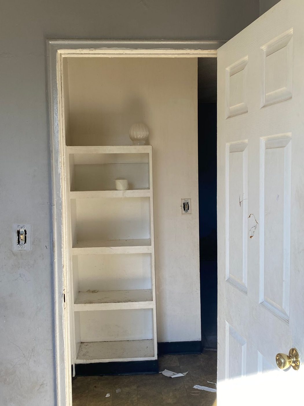 Interior door and trim painted